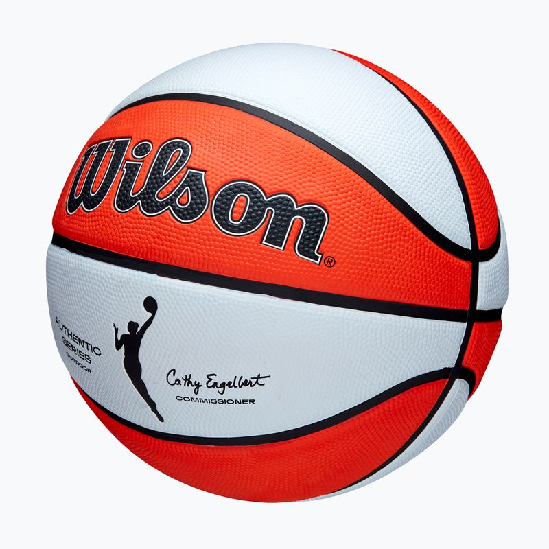 Dětský basketbalový míč   Wilson WNBA Authentic Series Outdoor orange/white velikost 5 3