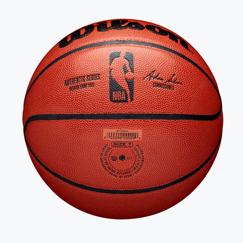 Basketbalový míč Wilson NBA basketbal Authentic Indoor orange velikost 7 6