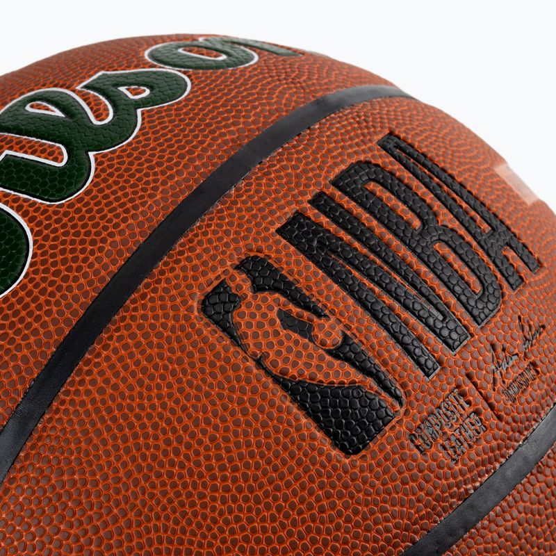 Wilson NBA Team Alliance Milwaukee Bucks basketbalový míč hnědý WTB3100XBMIL 3
