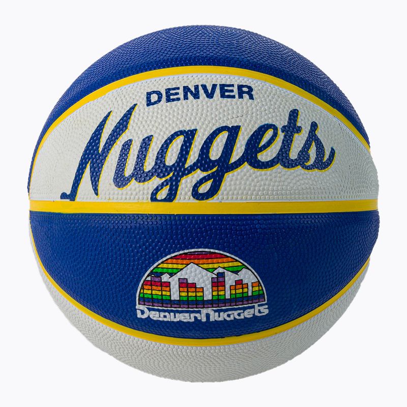 Wilson NBA Team Retro Mini Denver Nuggets basketbal modrý WTB3200XBDEN