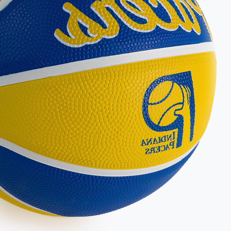 Mini basketbal Wilson NBA Team Retro Mini Indiana Pacers žlutá WTB3200XBIND 3