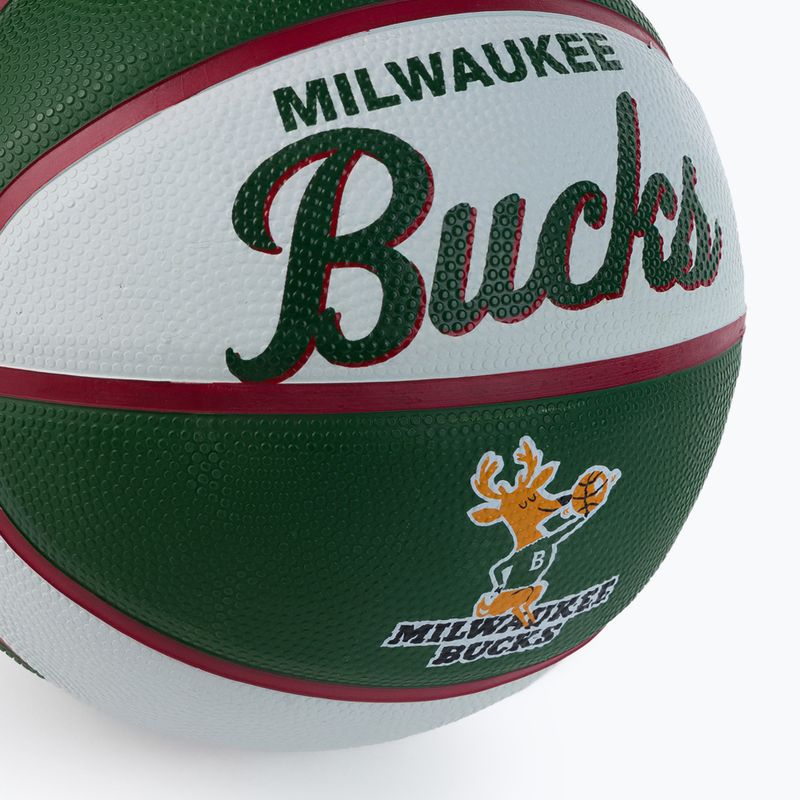 Mini basketbal Wilson NBA Team Retro Mini Milwaukee Bucks zelený WTB3200XBMIL 3