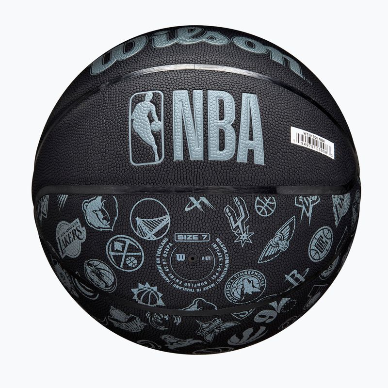 Basketbalový míč Wilson NBA All Team black velikost 6 2