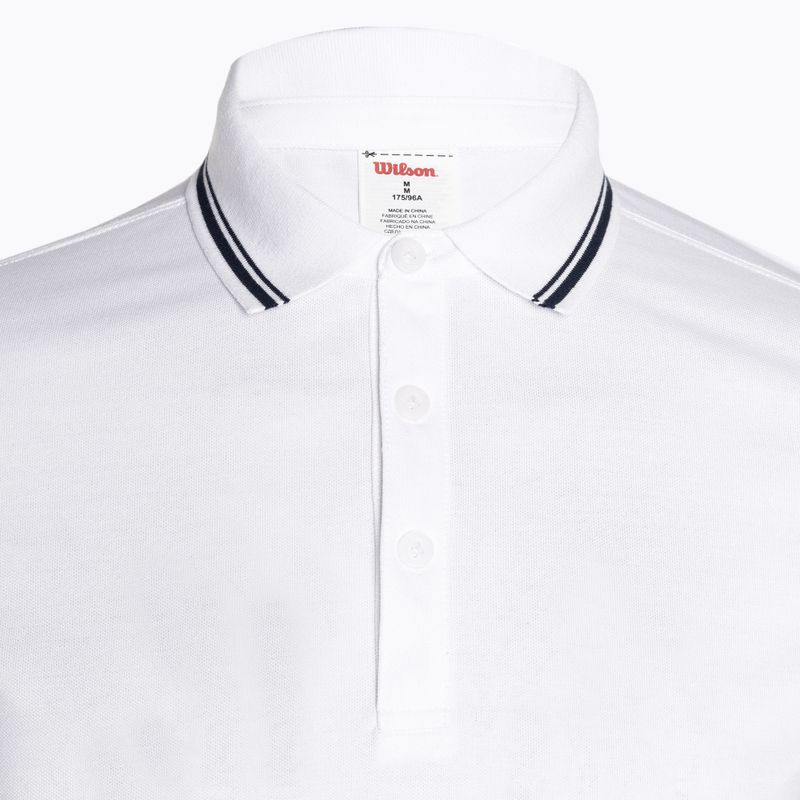 Pánské tričko  Wilson Team Pique Polo bright white 3