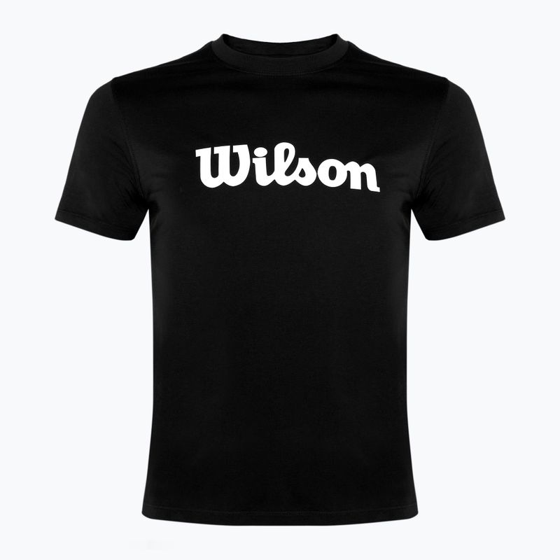 Pánské tenisové tričko Wilson Team Graphic black script