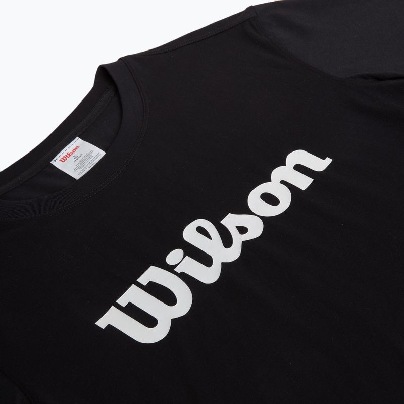 Pánské tenisové tričko Wilson Team Graphic black script 3