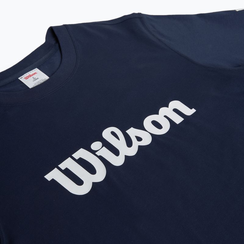 Pánské tenisové tričko Wilson Team Graphic classic navy script 3