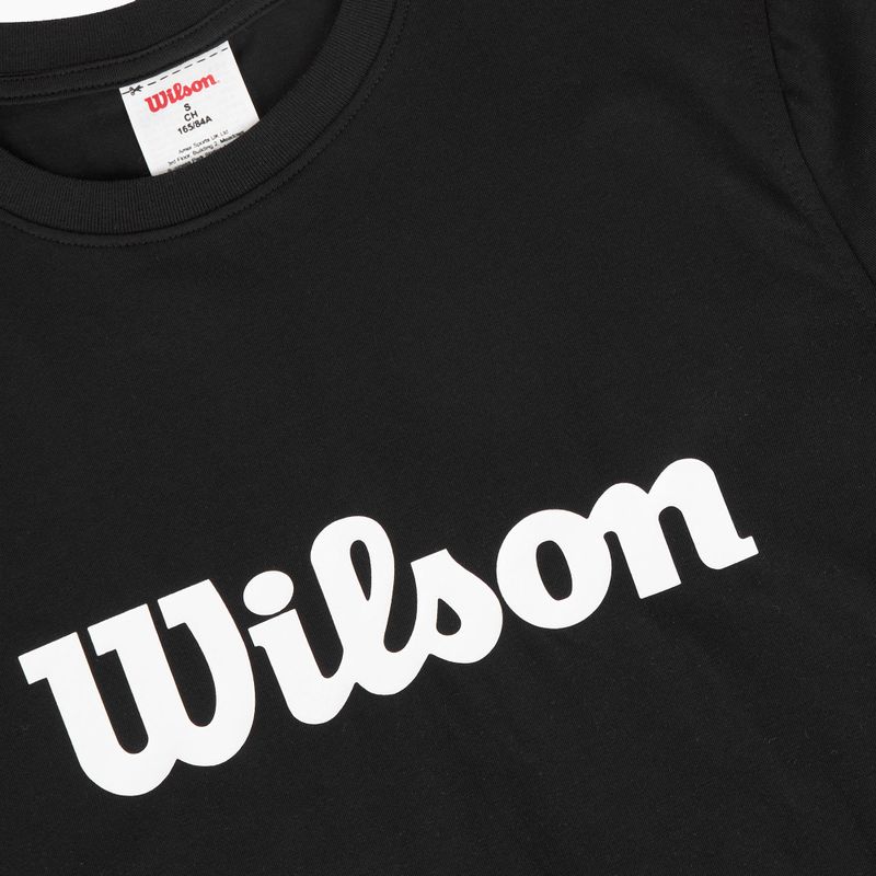 Dámské tenisové tričko  Wilson Team Graphic Script W black script 3