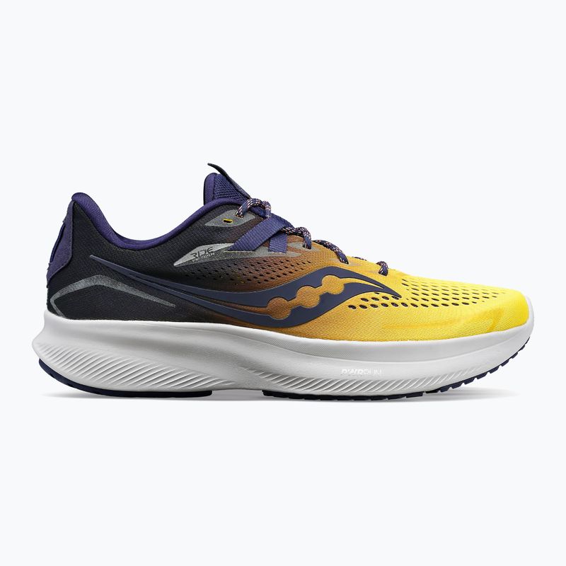 Saucony Ride 15 pánská běžecká obuv navy blue and yellow S20729-65 9