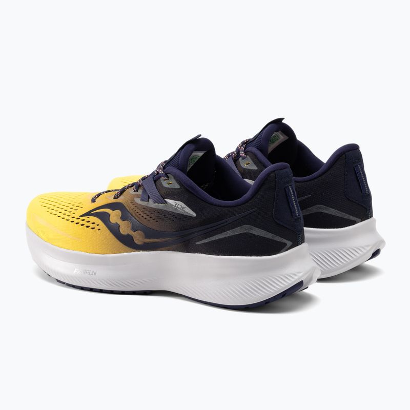Saucony Ride 15 pánská běžecká obuv navy blue and yellow S20729-65 3