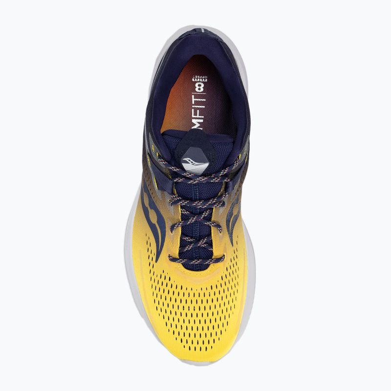 Saucony Ride 15 pánská běžecká obuv navy blue and yellow S20729-65 6