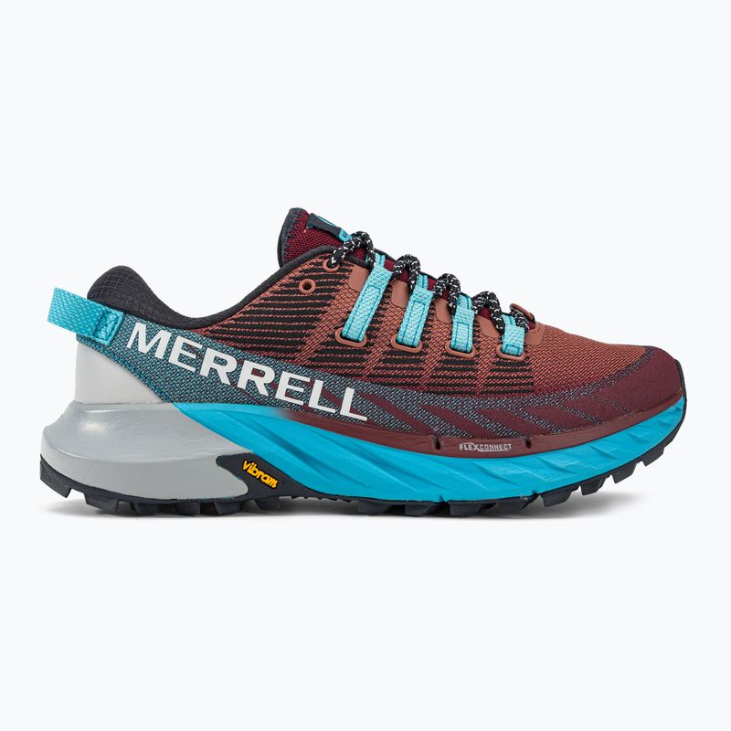 Merrell Agility Peak 4 dámské běžecké boty burgundy-blue J067546 2