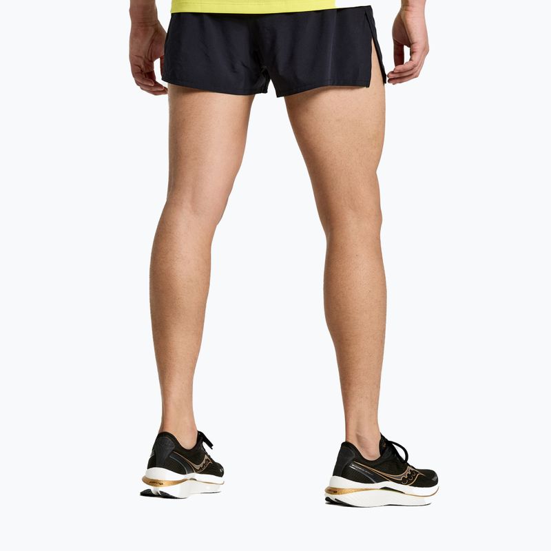 Pánské běžecké šortky Saucony Outpace 2,5" Split černé SAM800326-BK 2