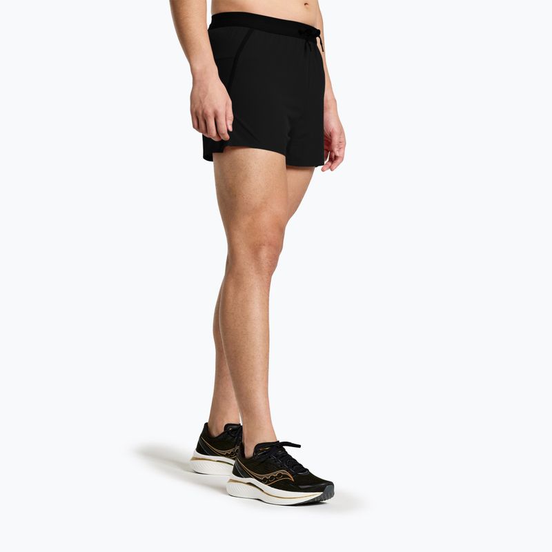 Pánské běžecké šortky Saucony Outpace 3" black 3