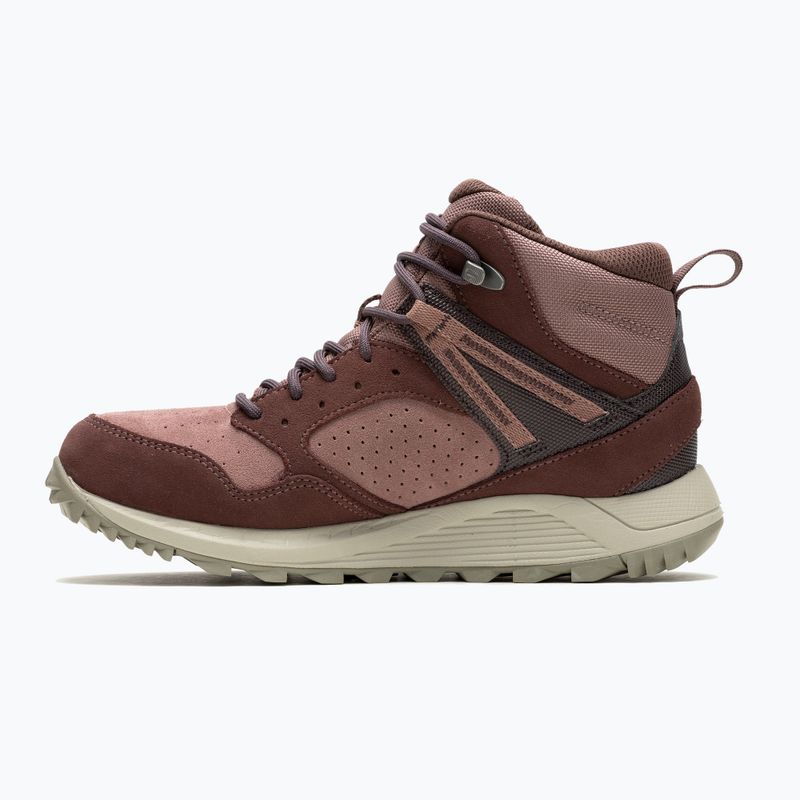 Dámská turistická obuv Merrell Wildwood Mid Ltr Wp marron/burlwood 8