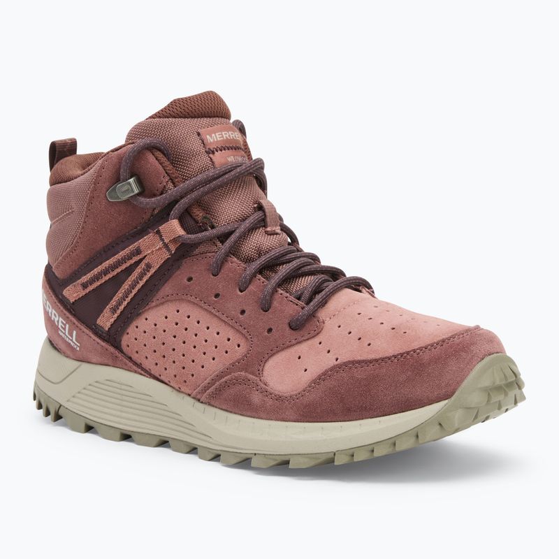 Dámská turistická obuv Merrell Wildwood Mid Ltr Wp marron/burlwood