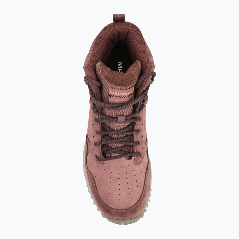 Dámská turistická obuv Merrell Wildwood Mid Ltr Wp marron/burlwood 5