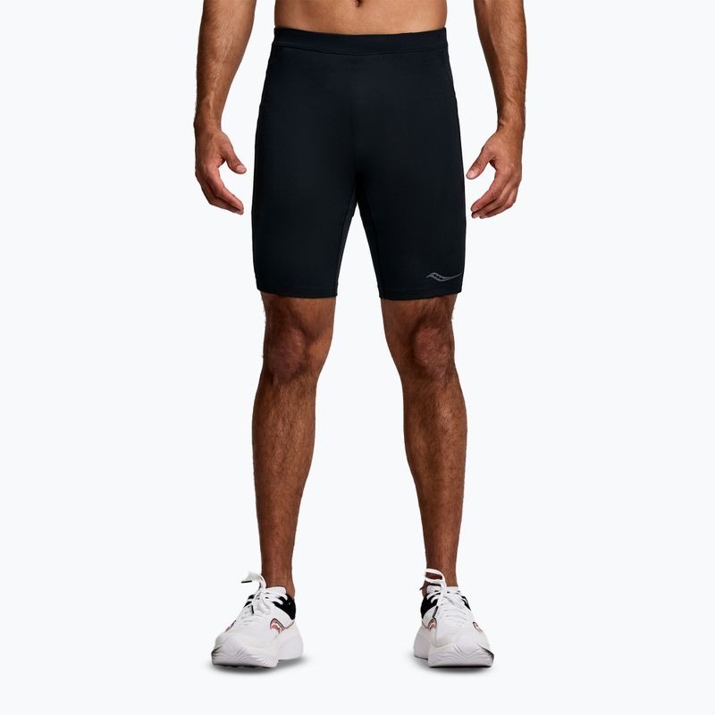 Pánské běžecké šortky Saucony Fortify Lined Half black