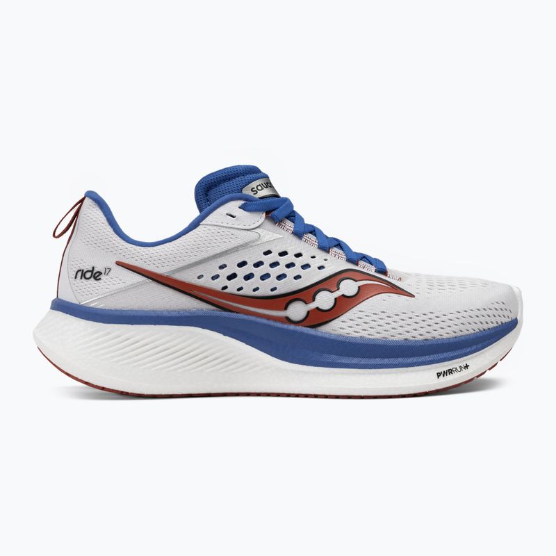 Pánské běžecké boty  Saucony Ride 17 white/cobalt 2