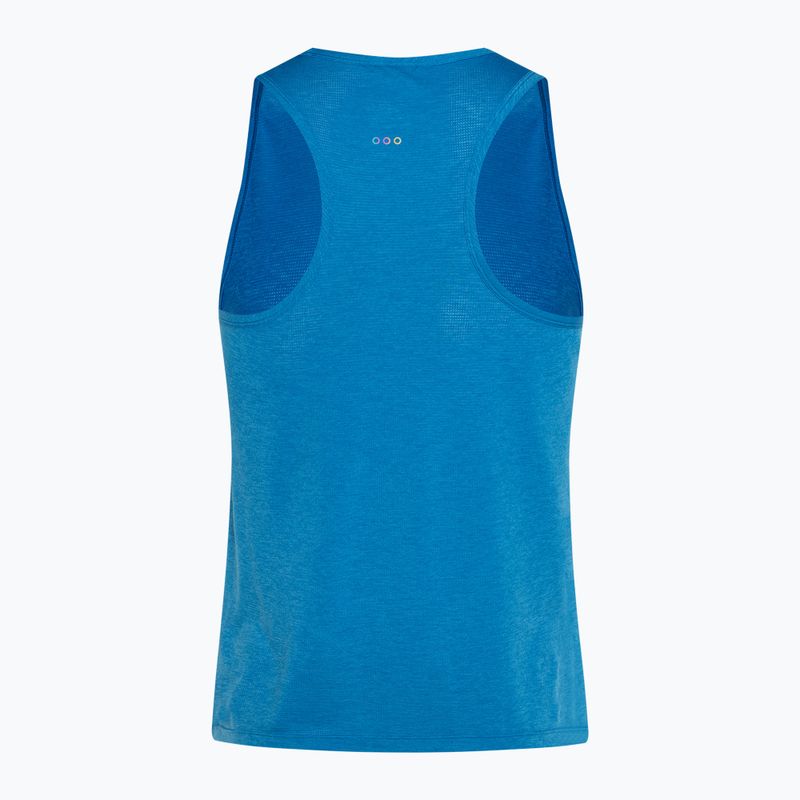Pánské běžecké tílko tank top tričko   Saucony Stop tričko watch Singlet cobalt heather 2