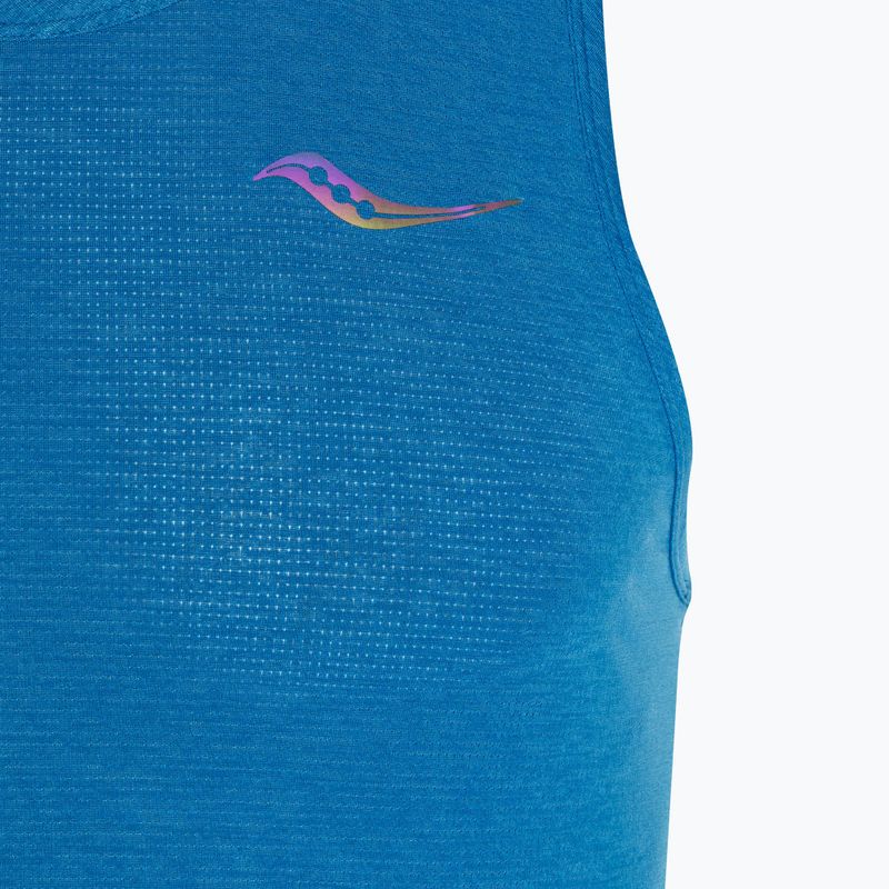 Pánské běžecké tílko tank top tričko   Saucony Stop tričko watch Singlet cobalt heather 3