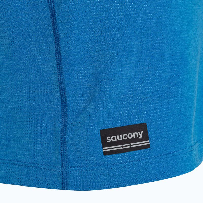 Pánské běžecké tílko tank top tričko   Saucony Stop tričko watch Singlet cobalt heather 4