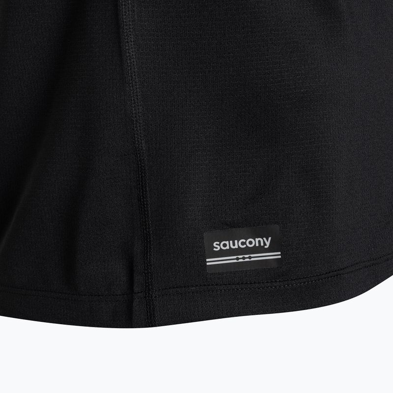 Pánské běžecké tričko Saucony Stop tričko watch black 3