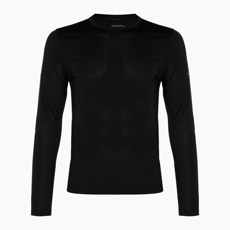 Pánské běžecké tričko  Longsleeve Saucony Stop tričko watch black