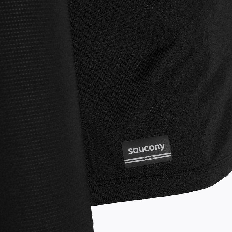 Pánské běžecké tričko  Longsleeve Saucony Stop tričko watch black 3