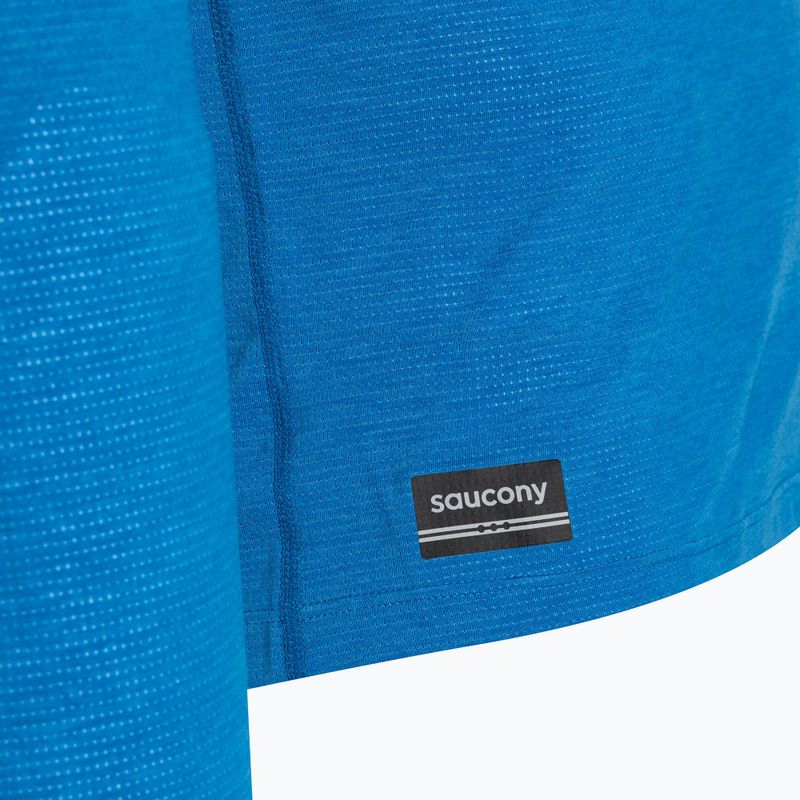 Pánské běžecké tričko  Longsleeve Saucony Stop tričko watch cobalt heather 3