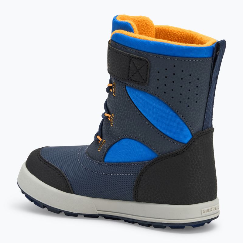 Dětské sněhule Merrell Snow Storm 3.0 Wtrpf blue/black/orange 3