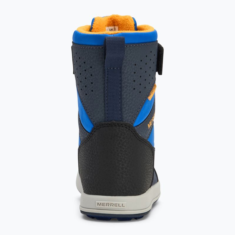 Dětské sněhule Merrell Snow Storm 3.0 Wtrpf blue/black/orange 6