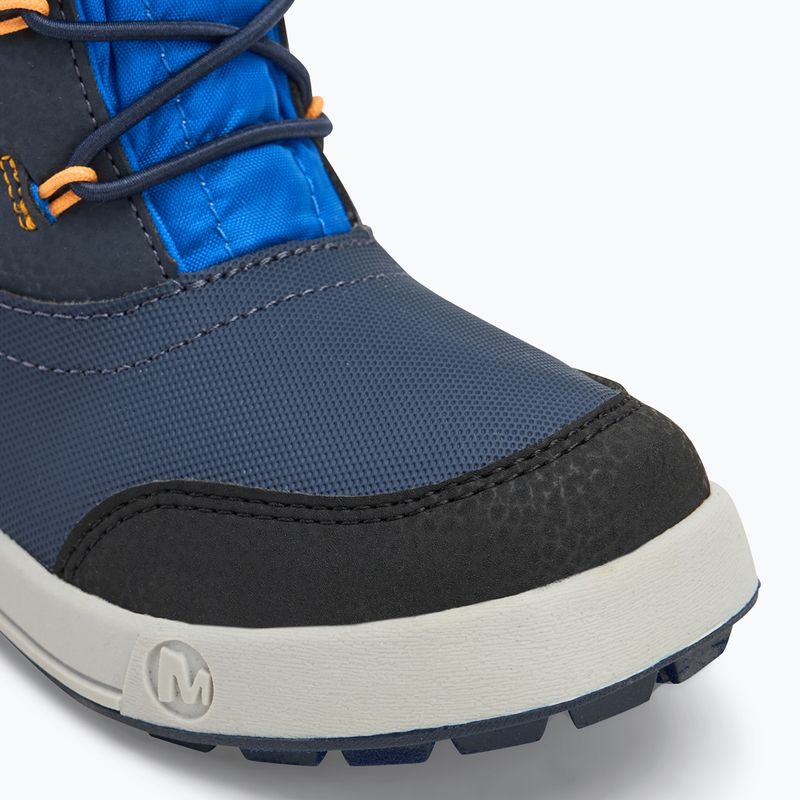 Dětské sněhule Merrell Snow Storm 3.0 Wtrpf blue/black/orange 7