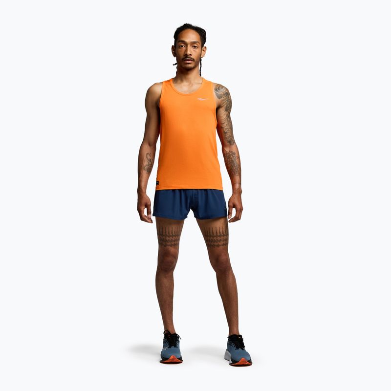 Pánské běžecké tílko Saucony Stopwatch Singlet pepper heather 2