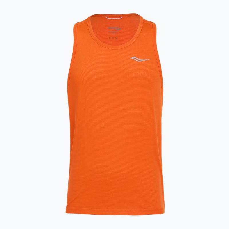 Pánské běžecké tílko Saucony Stopwatch Singlet pepper heather 6