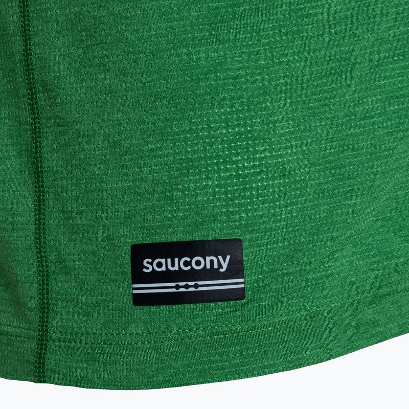 Pánské běžecké tričko Longsleeve  Saucony Stopwatch juniper heather 3