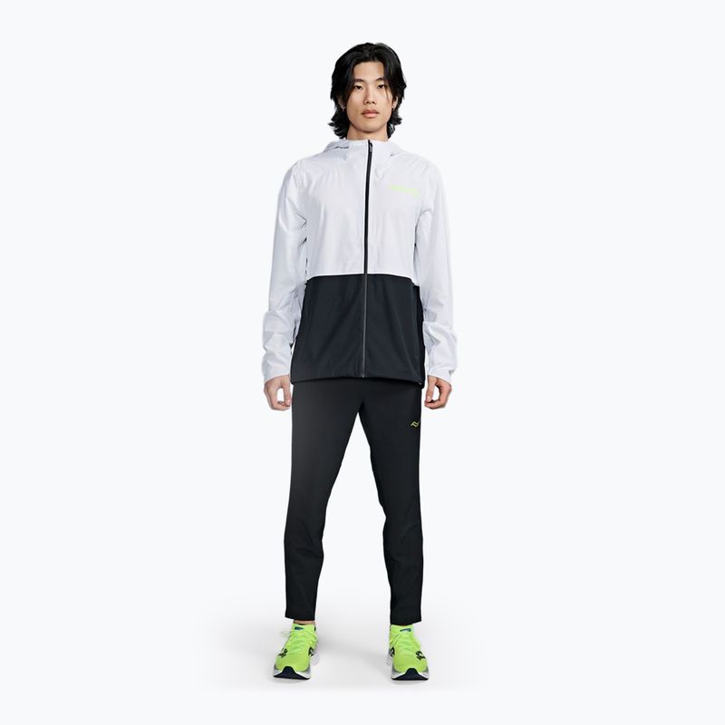 Pánská běžecká bunda Saucony Elite Runshield black/white 2