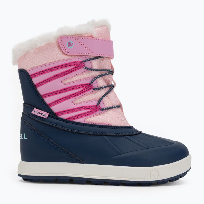 Dětské sněhule Merrell Snow Bank 5.0 WP navy/pink 2