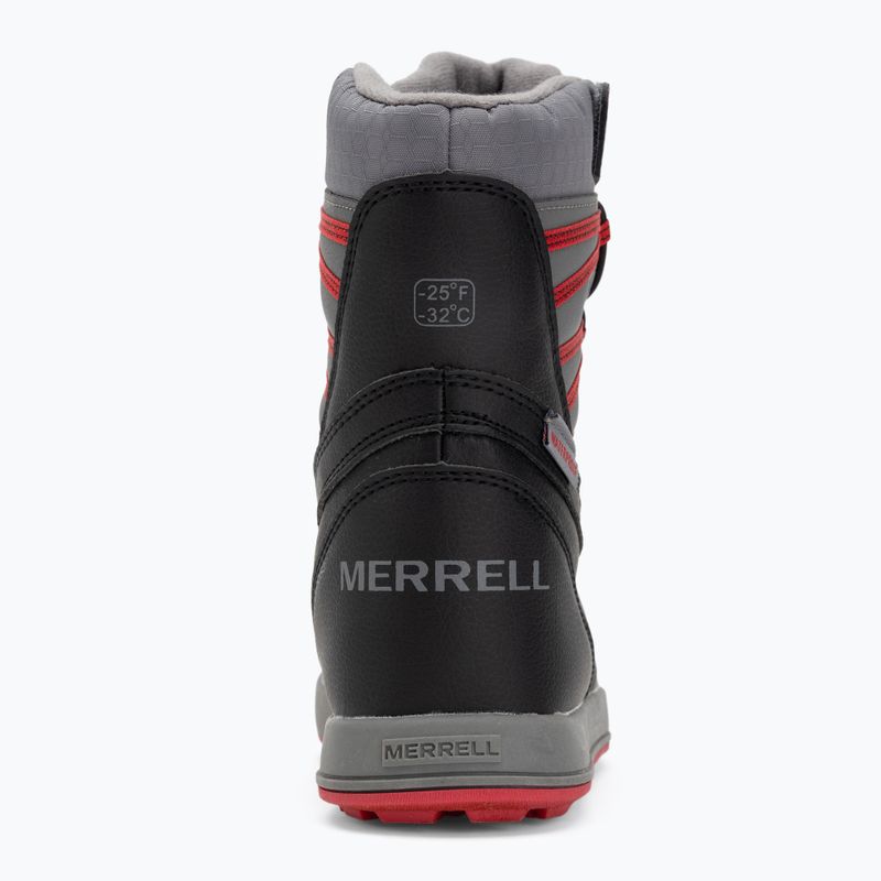 Dětské sněhule Merrell Snow Bank 5.0 WP black/red 6