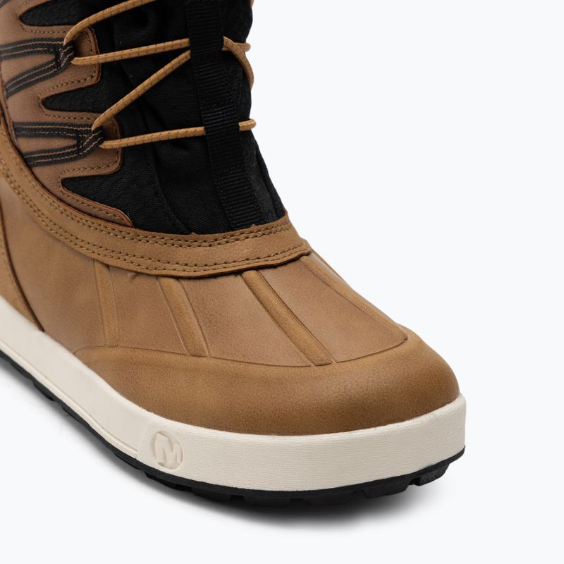 Dětské sněhule Merrell Snow Bank 5.0 WP wheat/black 7