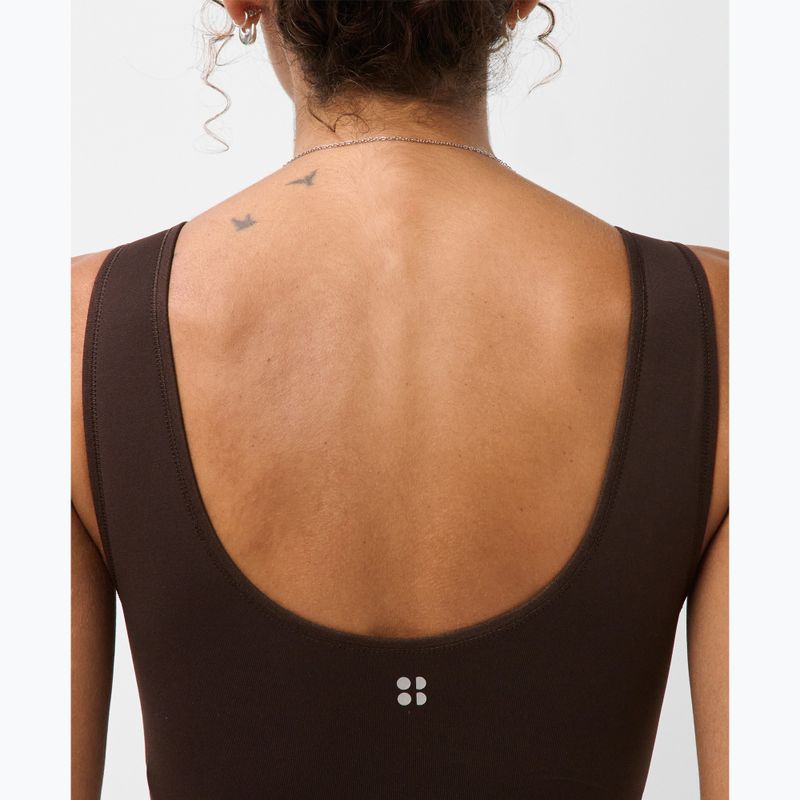 Sportovní podprsenka Sweaty Betty Stamina Seamless Scoop espresso brown 4