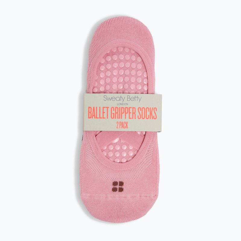 Dámské ponožky Sweaty Betty Ballet Gripper 2 pary decopink chestnutbrown 2