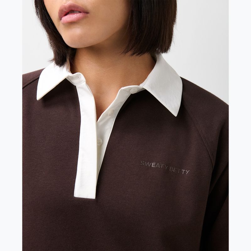 Dámská mikina Sweaty Betty Revive Rugby espresso brown 5