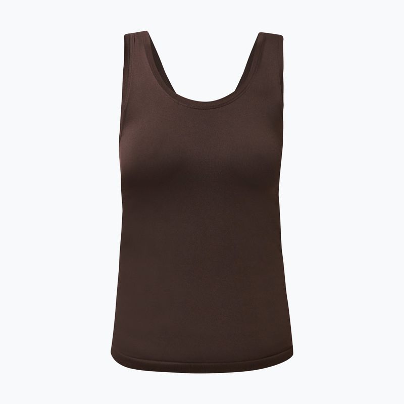 Dámské tričko na jógu Sweaty Betty Seamless Ruched Tank espresso brown 6