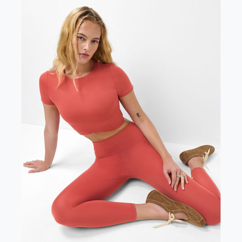 Dámské tričko na jógu Sweaty Betty All Day Wrap terrazzo red 4