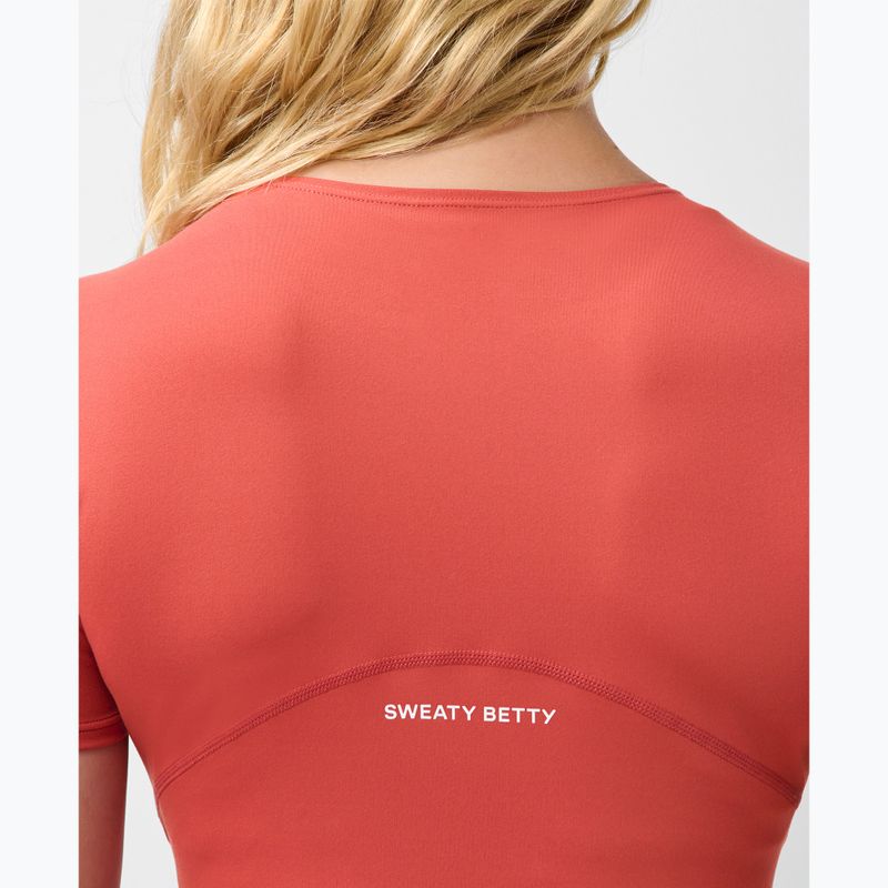 Dámské tričko na jógu Sweaty Betty All Day Wrap terrazzo red 5