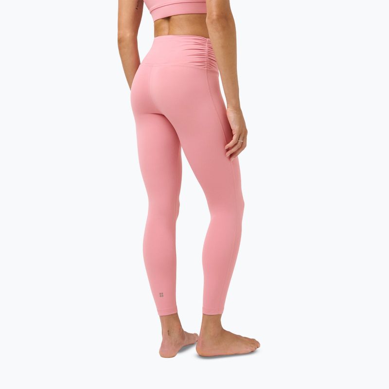 Dámské tréninkové legíny Sweaty Betty Ultimate Studio 7/8 Ruched dark deco pink 3