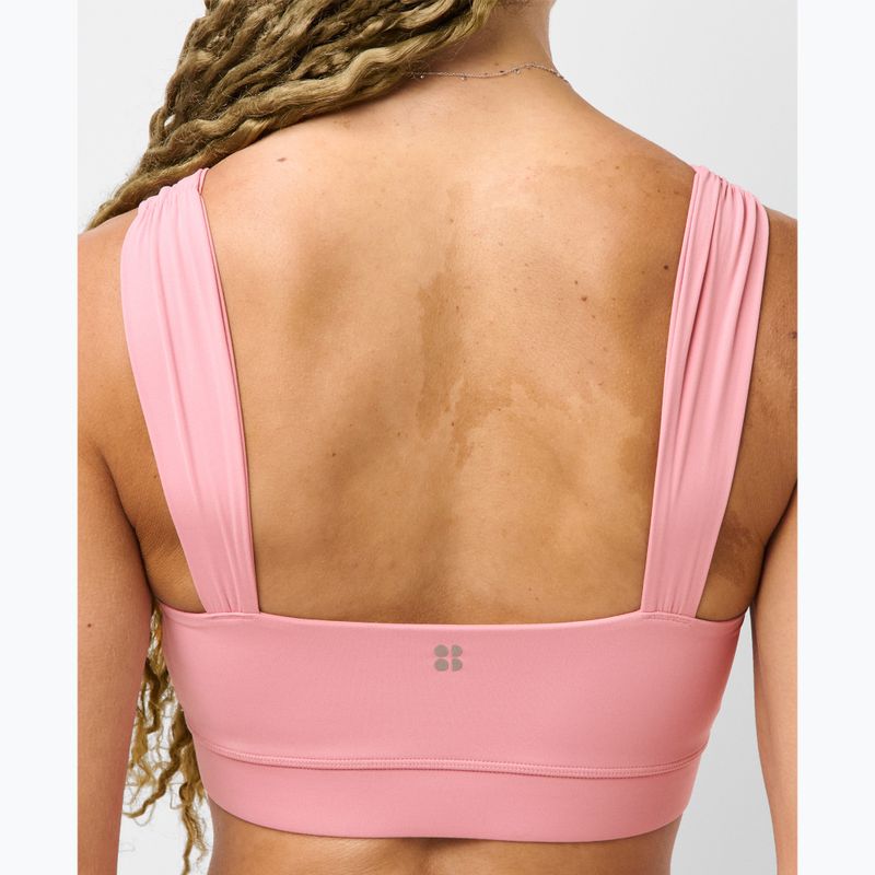 Sportovní podprsenka Sweaty Betty Ultimate Studio Ruched dark deco pink 4