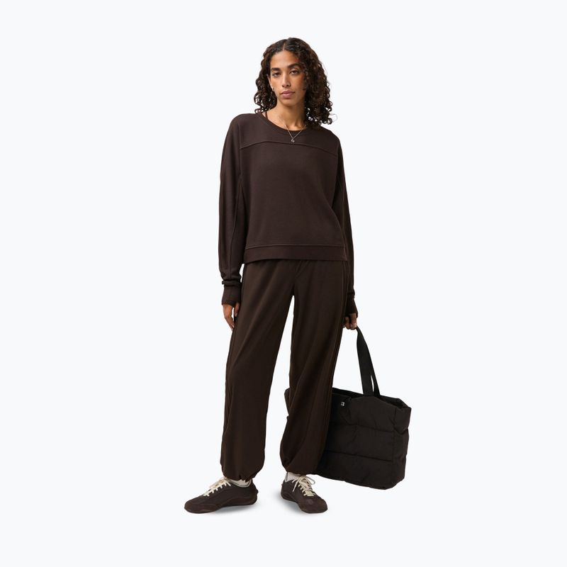 Dámská mikina Sweaty Betty After Class Yoke Crop espresso brown 2