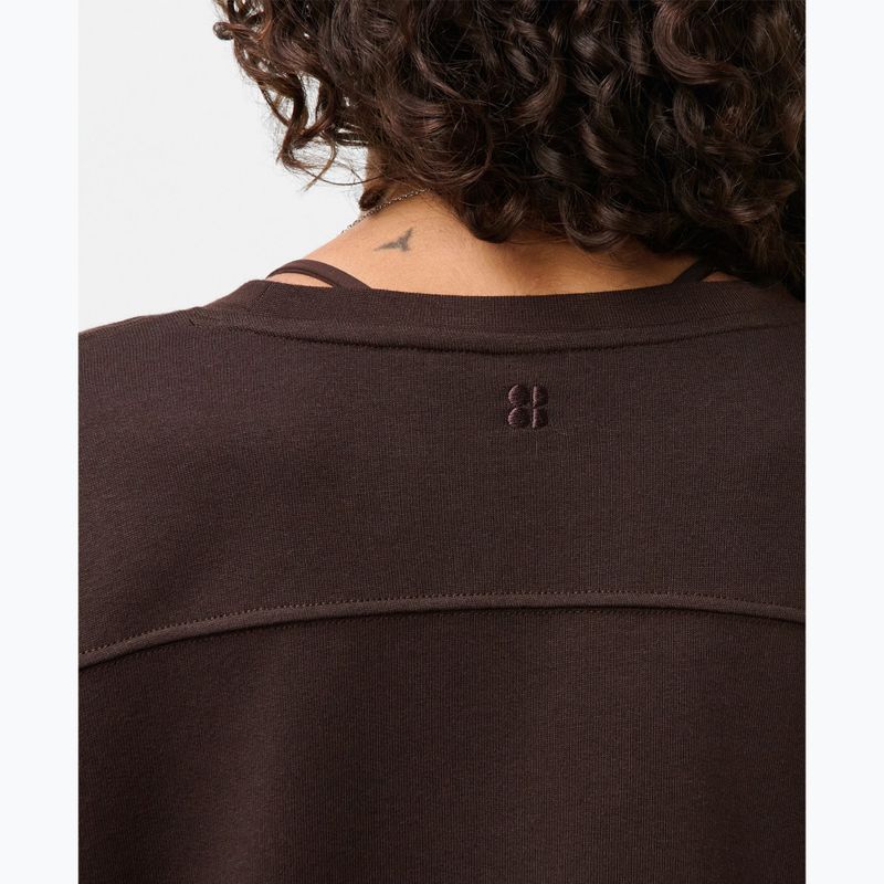 Dámská mikina Sweaty Betty After Class Yoke Crop espresso brown 4